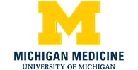 Logo of Michigan Medicine, University of Michigan, with a yellow 'M' on a blue background.
