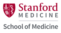 Stanford Medicine School of Medicine logo with red and white colors